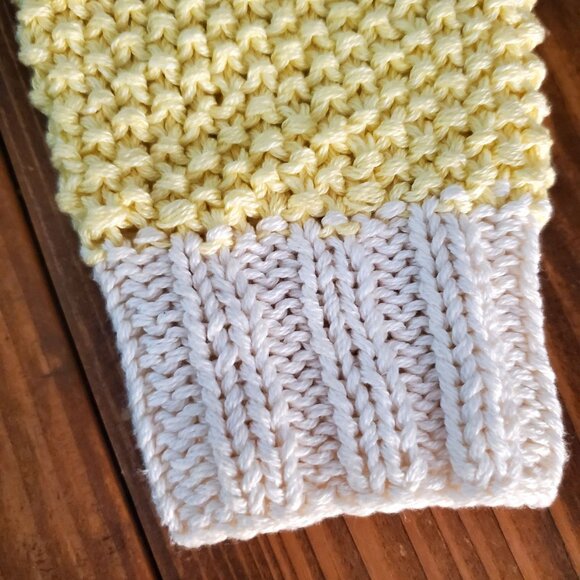 Adrienne Vittadini Pastel Cottagecore Knit Sweater Cotton Textured Long Sleeve S - Picture 9 of 14